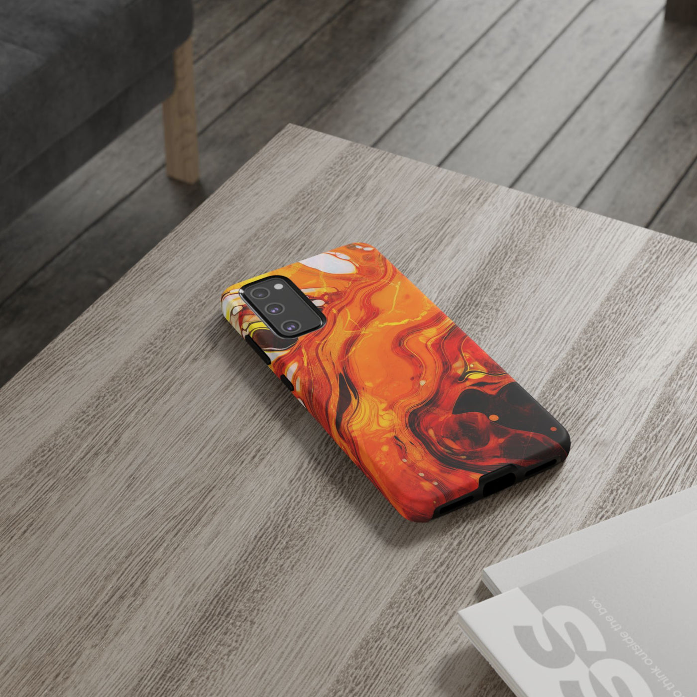 Impact Resistant, Fall Colors Marble, Cute Phone Cases for Samsung S24, S23, S22, S21, IPhone 15 pro Iphone 14 pro Iphone 13 IPhone 12 Iphone 11