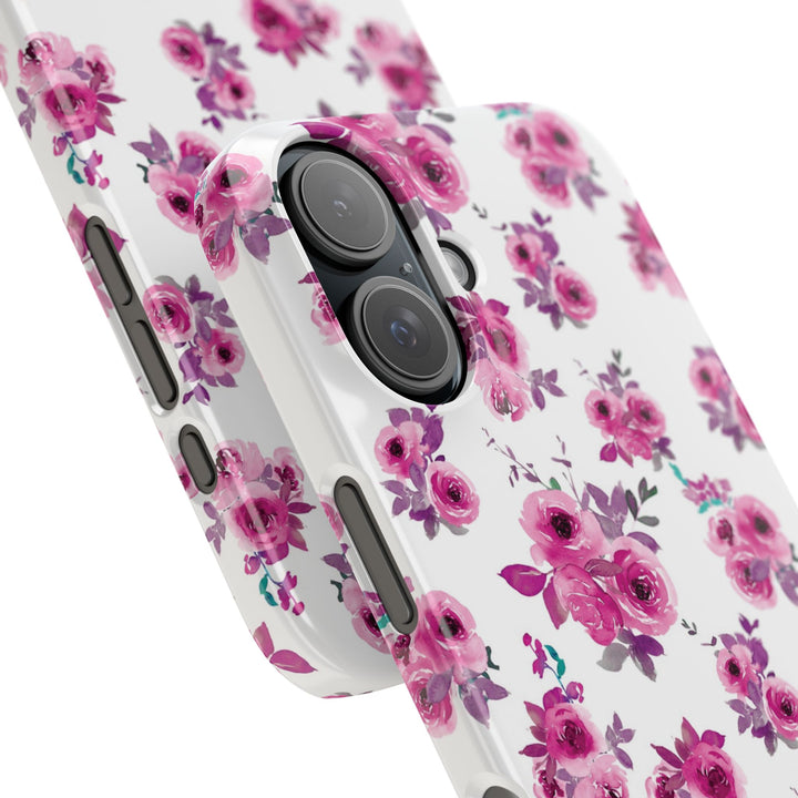 Sleek Snap Flowers Gift for Her Cute Phone Case for iPhone 16 15 14 13 12 11 X Xs Max Xr Pro Plus Samsung Galaxy S24 S23 S22 S21 S20 Ultra