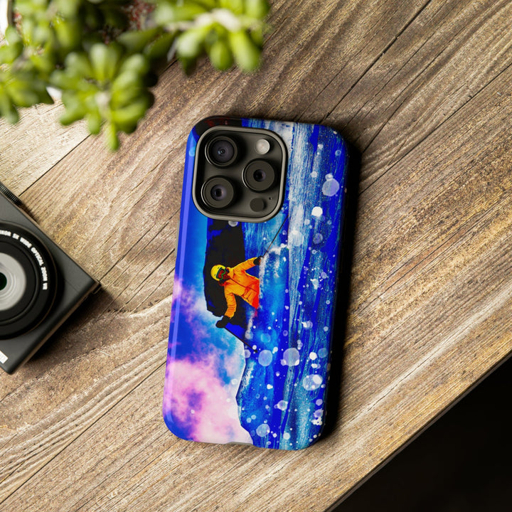 Cute IPhone Case | iPhone 15 Case | iPhone 15 Pro Max Case, Iphone 14 Case, Iphone 14 Pro Max Case IPhone Case for Art Lovers, Skier Mountain - Studio40ParkLane