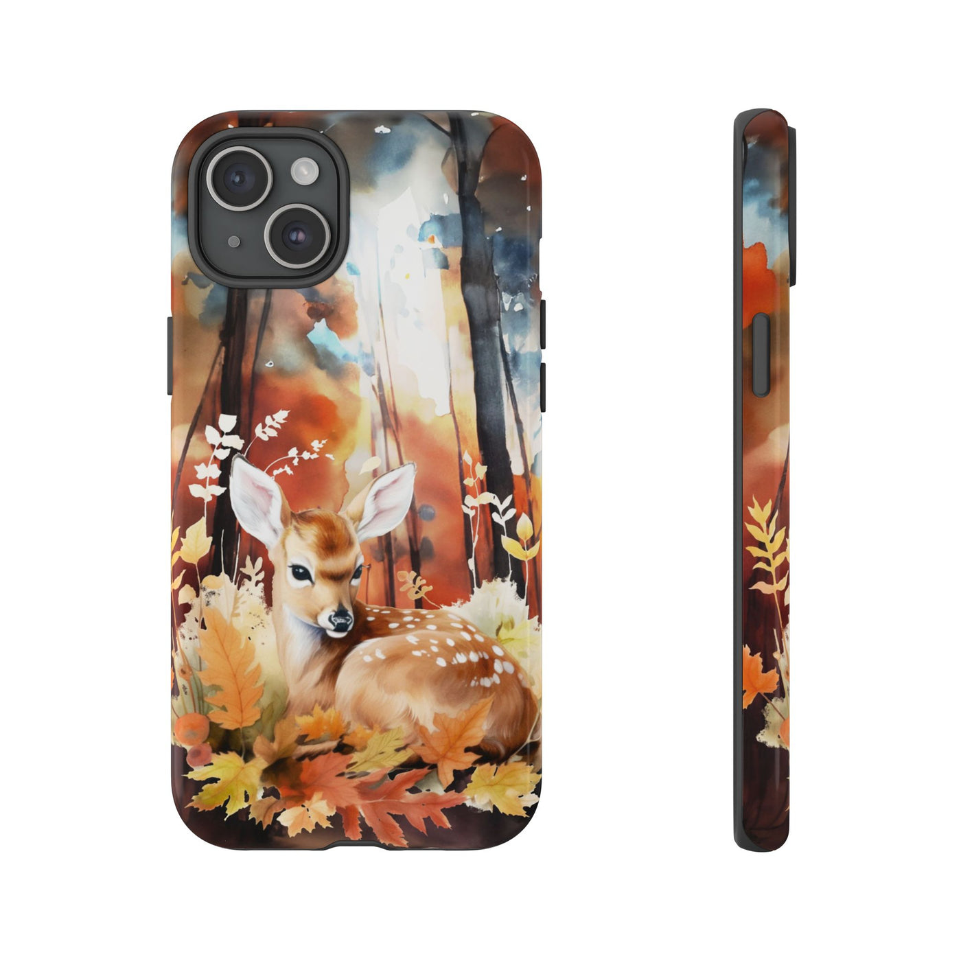 Autumn Fall Deer Forest Gift for Her Cute Phone Case for, Samsung Galaxy S24, S23, S22, S21, IPhone 16 Case | Iphone 15, Iphone 14, IPhone 13 Case