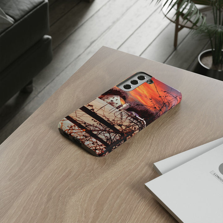 Impact Resistant, Winter Sunset Cute Phone Cases for Samsung S24, S23, S22, S21, IPhone 15 pro Iphone 14 pro Iphone 13 IPhone 12 Iphone 11 - Studio40ParkLane