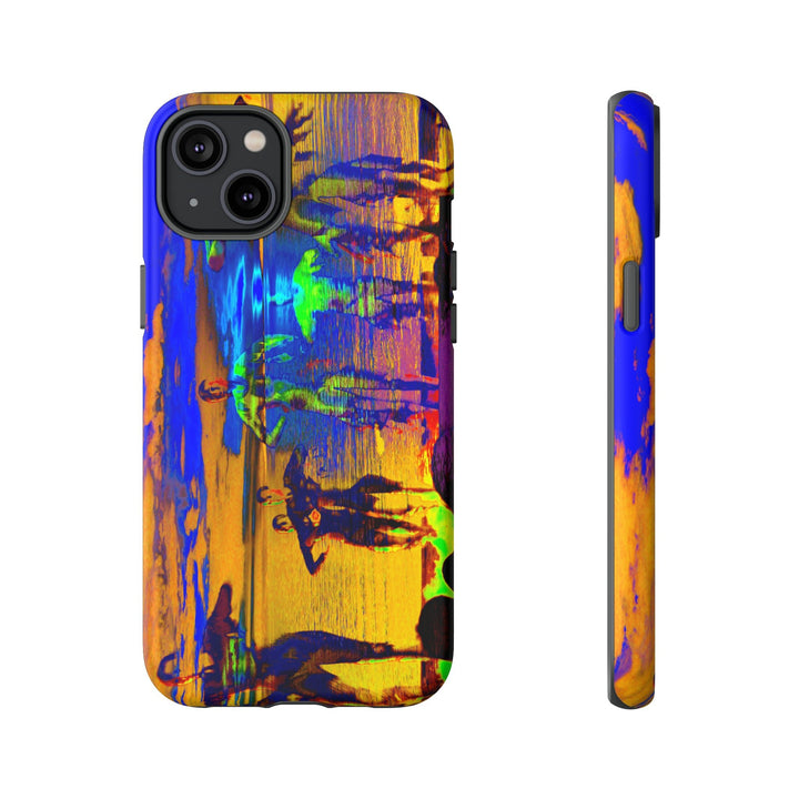 Cute IPhone Case | iPhone 15 Case | iPhone 15 Pro Max Case, Iphone 14 Case, Iphone 14 Pro Max Case IPhone Case for Art Lovers, Sunset Dance Blue Yellow - Studio40ParkLane