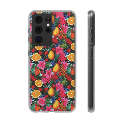 Cute Flexi Phone Cases, For Iphones and Samsung Galaxy Phones, Summer Mixed Fruit, Galaxy S23 Phone Case, Samsung S22 Case, Samsung S21, Iphone 15, Iphone 14, Iphone 13