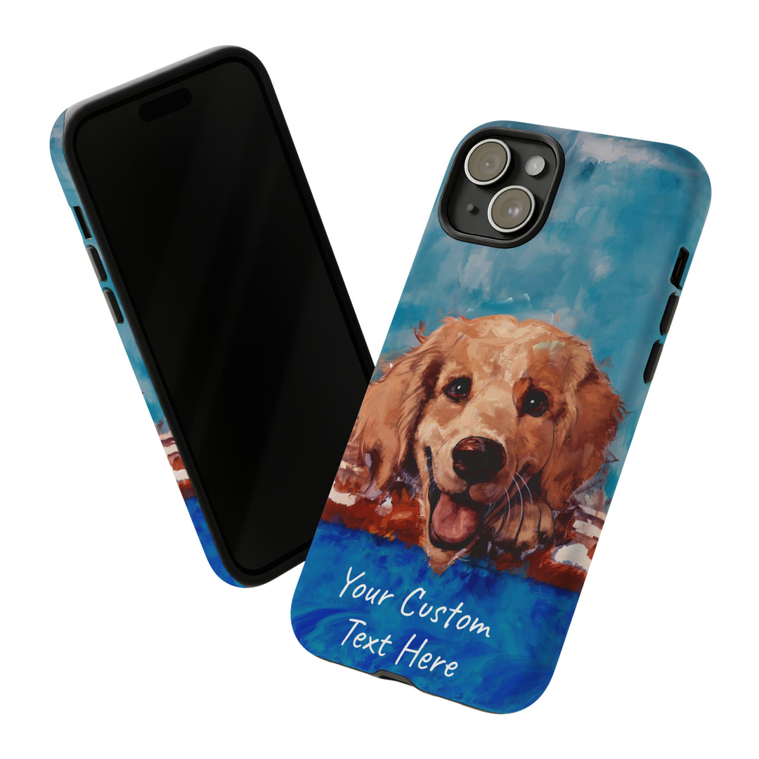Personalize this Cute IPhone Case | Golden Retriever Dog iPhone Case, iPhone 15 Case | iPhone 15 Case, Iphone 14 Case, Iphone 14 Pro Max Case - Studio40ParkLane