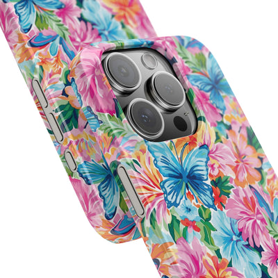 Slim Butterflies Flowers Gift for Her Cute Phone Cases for Iphone 16 Pro Max | iPhone 15 Case | iPhone 15 Pro Max Case, Iphone 14, 13, 12, 11, 10, 8, 7