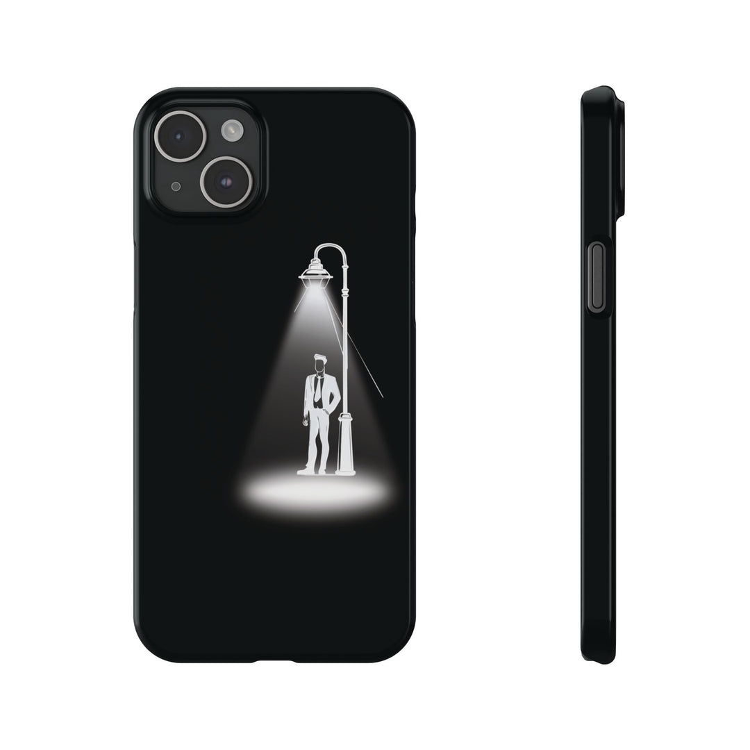 Slim Mystery Man Spotlight Gift for Her Cute Phone Cases for Iphone 16 Pro Max | iPhone 15 Case | iPhone 15 Pro Max Case, Iphone 14, 13, 12, 11, 10, 8, 7 - Studio40ParkLane