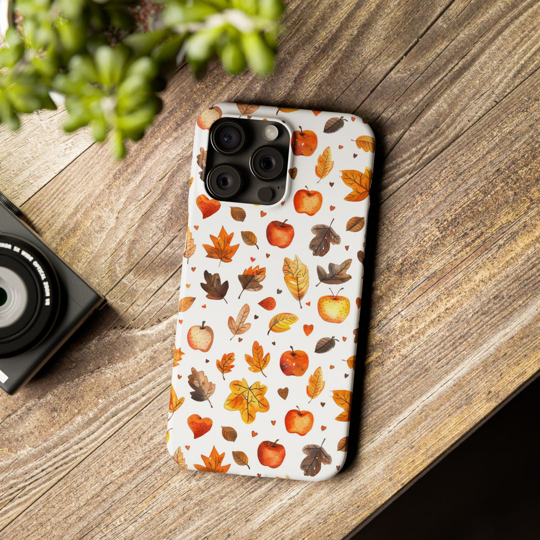 Slim Fall Autumn Leaves Gift for Her Cute Phone Cases for Iphone 16 | iPhone 15 Case | iPhone 15 Pro Max Case, Iphone 14, Iphone 14 Pro Max, Iphone 13, Slim - Studio40ParkLane