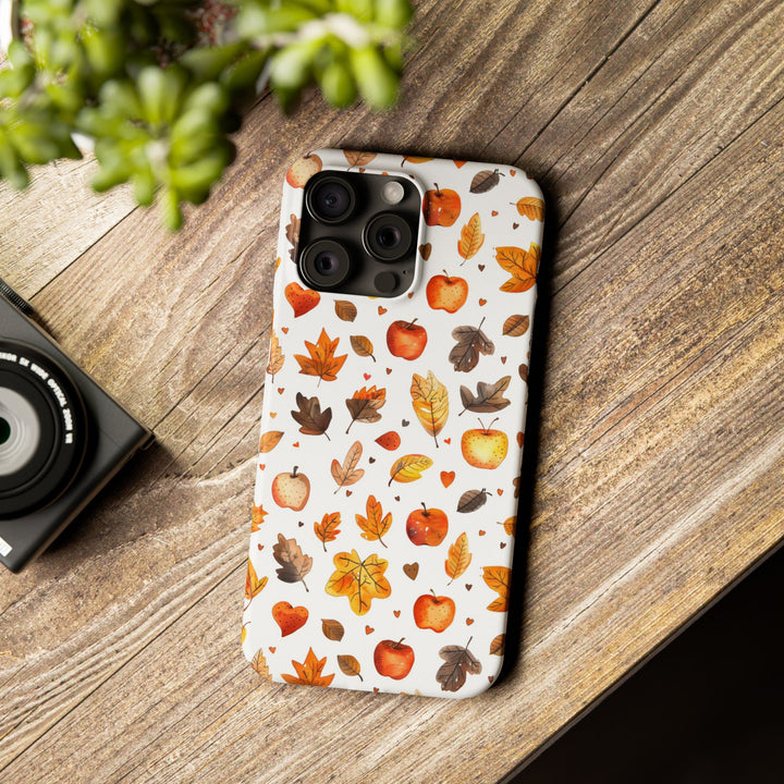 Slim Fall Autumn Leaves Gift for Her Cute Phone Cases for Iphone 16 | iPhone 15 Case | iPhone 15 Pro Max Case, Iphone 14, Iphone 14 Pro Max, Iphone 13, Slim - Studio40ParkLane