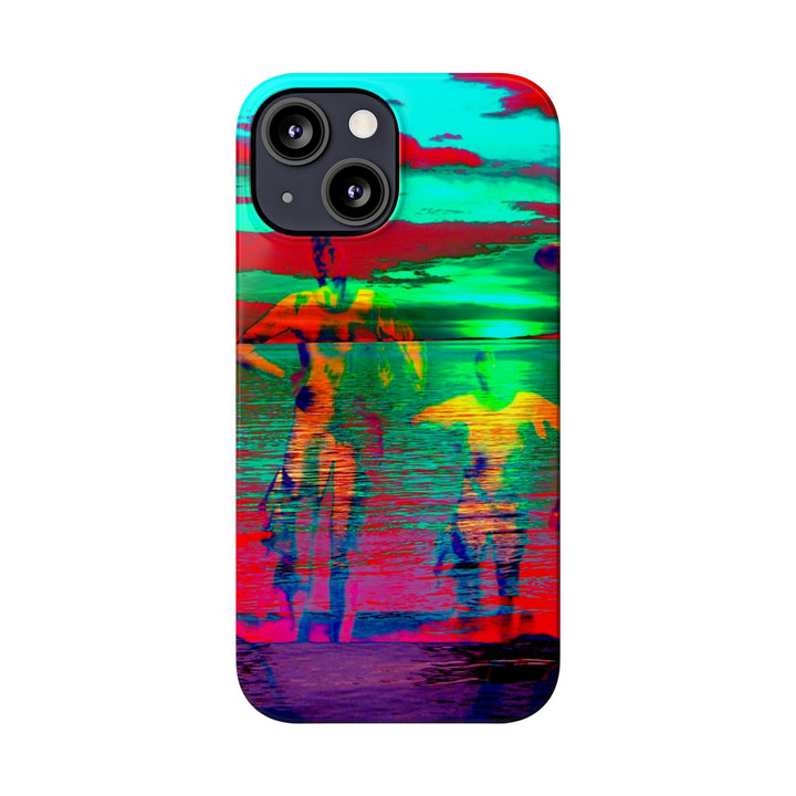 Slim Cute Phone Cases for Iphone - | iPhone 15 Case | iPhone 15 Pro Max Case, Iphone 14 Case, Iphone 14 Pro Max, Iphone 13, Sunset Mystery Dance - Studio40ParkLane