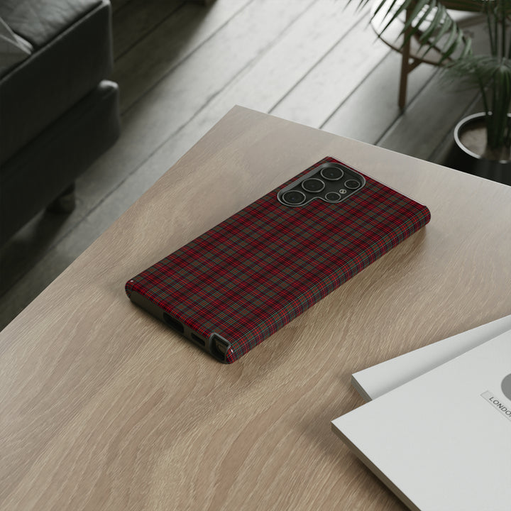 Samsung Galaxy Phone Case | Tough Case double layered | Impact resistant | Galaxy S23, S22, S21, S20 - Matte/Glossy Rose Tartan McDonald - Studio40ParkLane