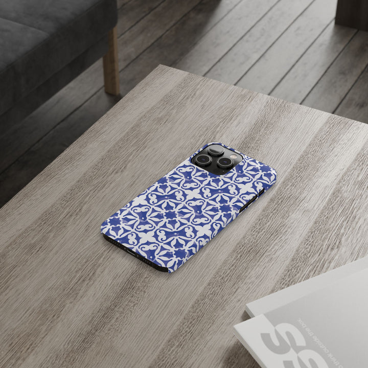 Slim Blue Mosaic Gift for Her Cute Phone Cases for Iphone 16 Case | iPhone 15 Case | iPhone 15 Pro Max Case, Iphone 14, Iphone 14 Pro Max, Iphone 13, 11,10,8,7 - Studio40ParkLane