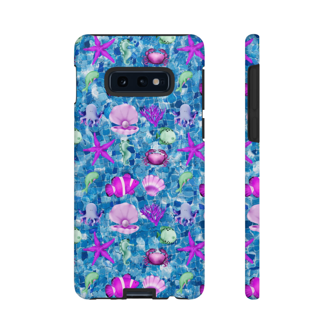Cute Samsung Phone Case | Aesthetic Samsung Phone Case | Galaxy S23, S22, S21, S20 | Blue Pink Under The Sea, Protective Phone Case - Studio40ParkLane