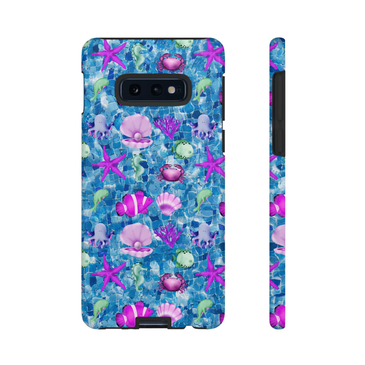 Cute Samsung Phone Case | Aesthetic Samsung Phone Case | Galaxy S23, S22, S21, S20 | Blue Pink Under The Sea, Protective Phone Case - Studio40ParkLane