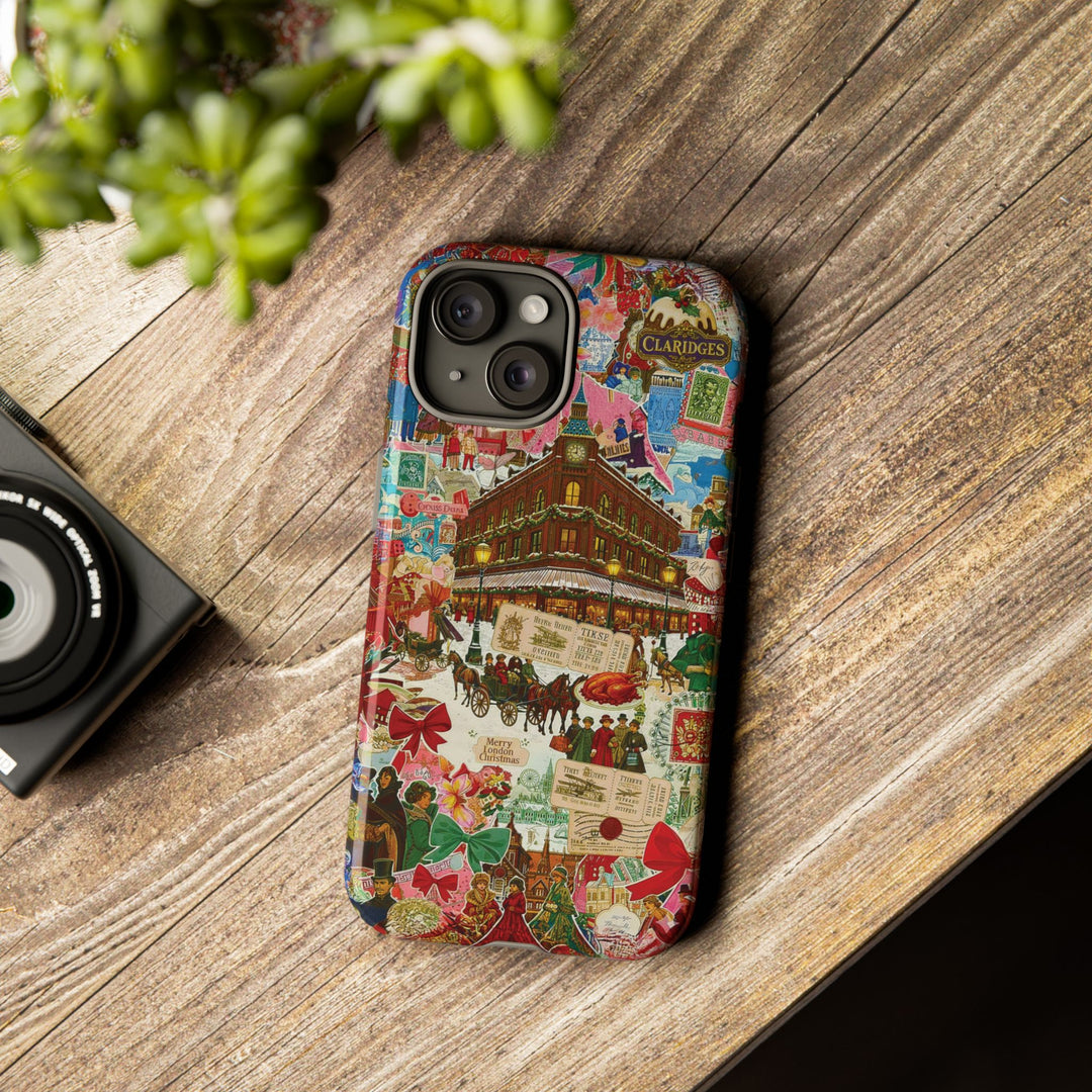 Aesthetic Tough London Coquette Collage Premium Phone Case - For iPhone 17 Pro Max iPhone 16 Pro iPhone 15 Iphone 14 Plus 13 Pro 12 11 10 XR - Studio40ParkLane