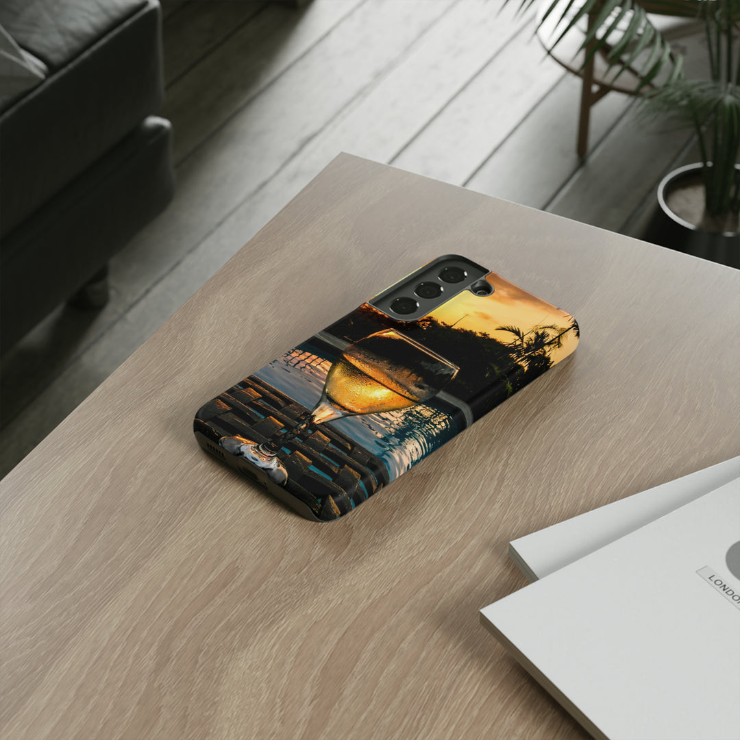 Samsung Galaxy Phone Case | Galaxy S23, S22, S21, S20 | Luxury Case Double Layered | Impact Resistant | Fashionable - Wine Glass 1 - Studio40ParkLane