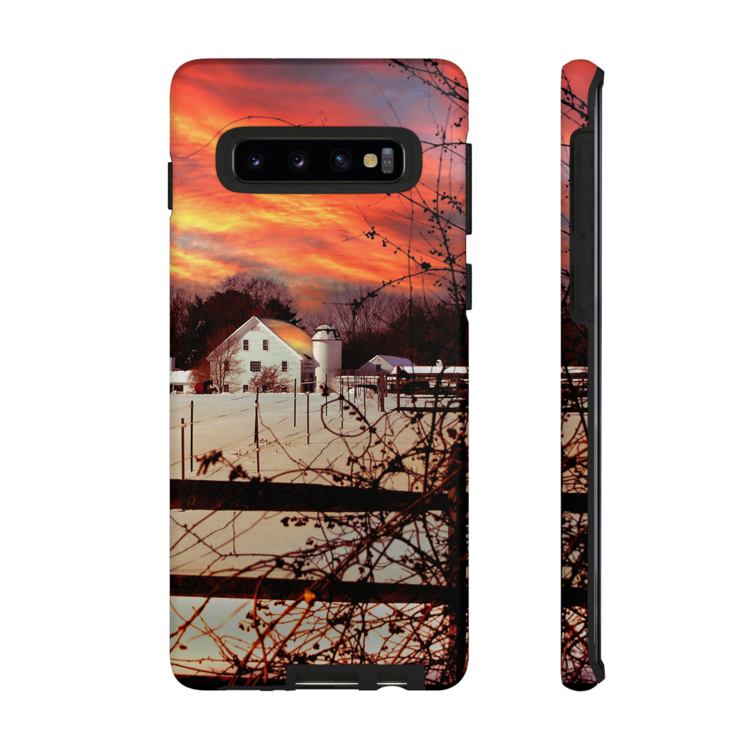 Cute Samsung Phone Case | Aesthetic Samsung Phone Case | Galaxy S23, S22, S21, S20 | Winter Sunset, Protective Phone Case - Studio40ParkLane