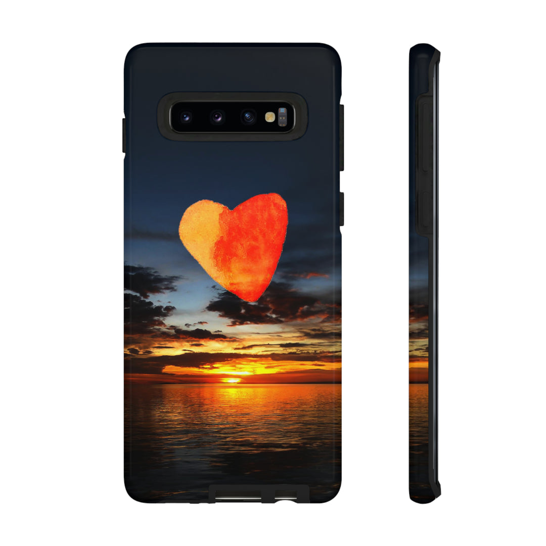 Cute Samsung Phone Case | Aesthetic Samsung Phone Case | Galaxy S23, S22, S21, S20 | Luxury case, Cute Rising Heart Sunset Phone Case - Studio40ParkLane