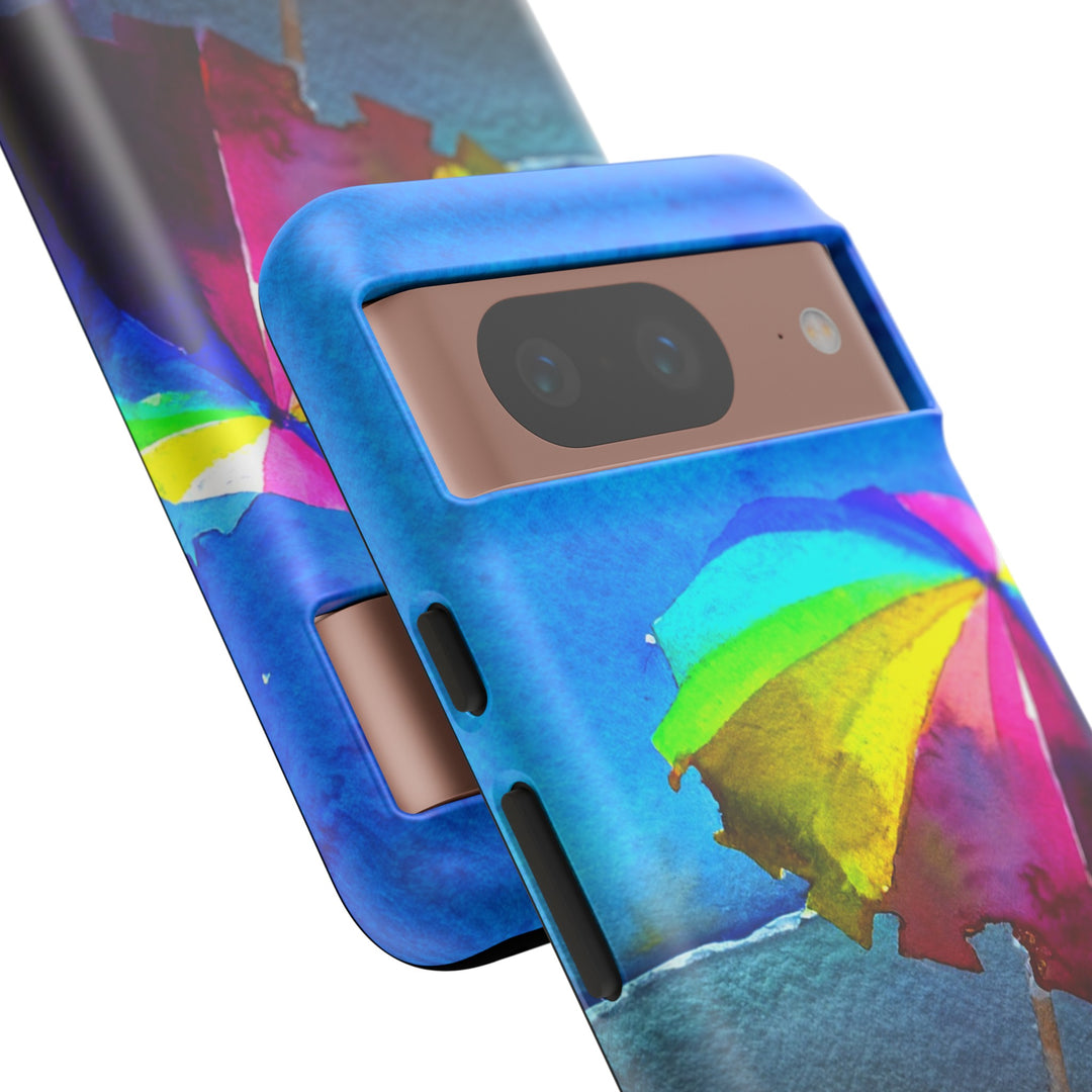 Cute Samsung Case | Cool Iphone Case | Summer Colorful Beach Parasol, Samsung S24, S23, S22, S21, IPhone 15 Case | Iphone 14 Case, Iphone 13 Case - Studio40ParkLane