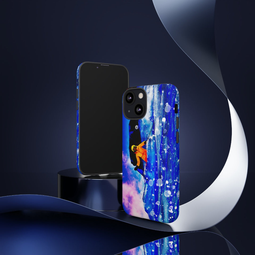Cute IPhone Case | iPhone 15 Case | iPhone 15 Pro Max Case, Iphone 14 Case, Iphone 14 Pro Max Case IPhone Case for Art Lovers, Skier Mountain - Studio40ParkLane