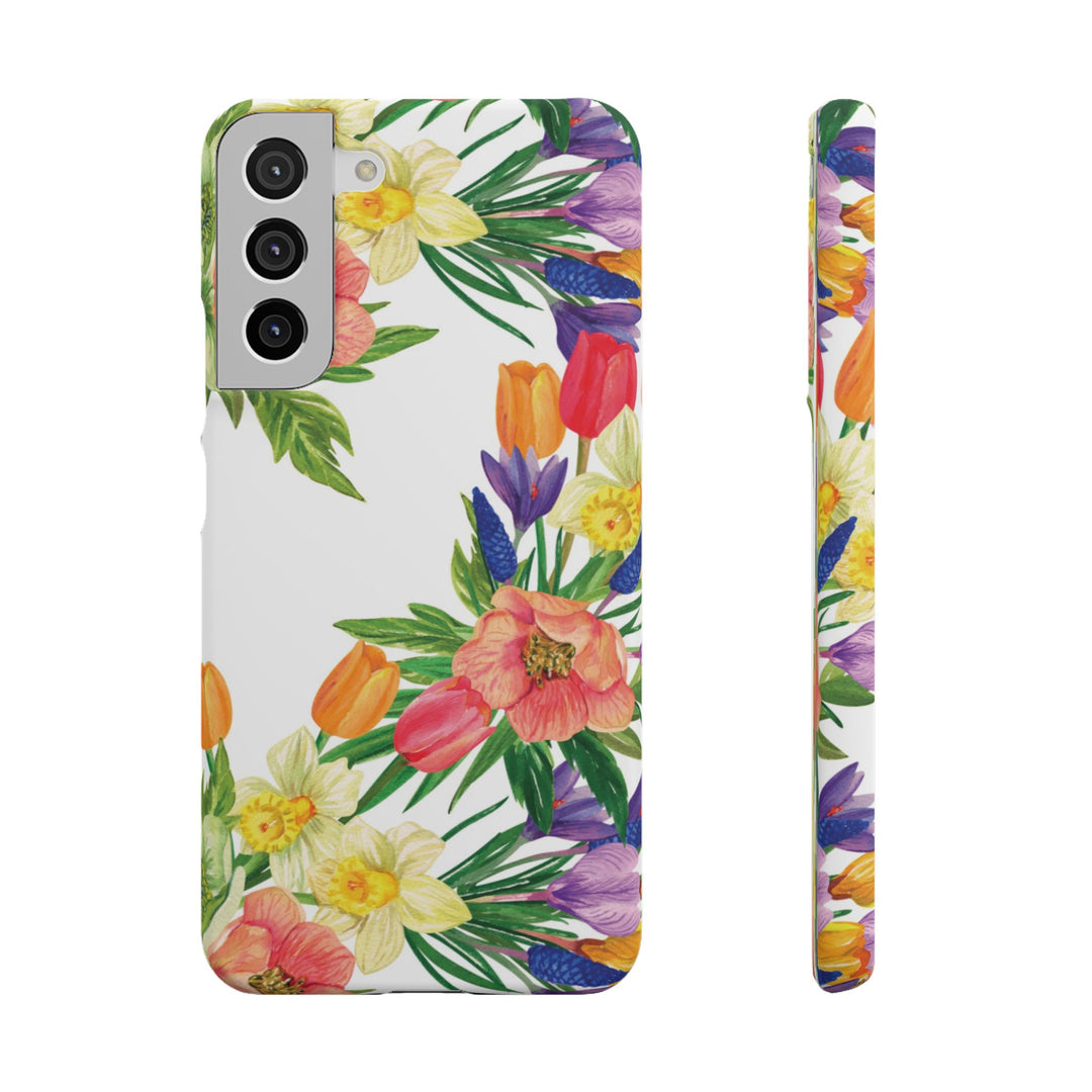 Sleek Snap Spring Summer Flowers Cute Phone Case for iPhone 16 15 14 13 12 11 X Xs Max Xr Pro Plus Samsung Galaxy S24 S23 S22 S21 S20 Ultra