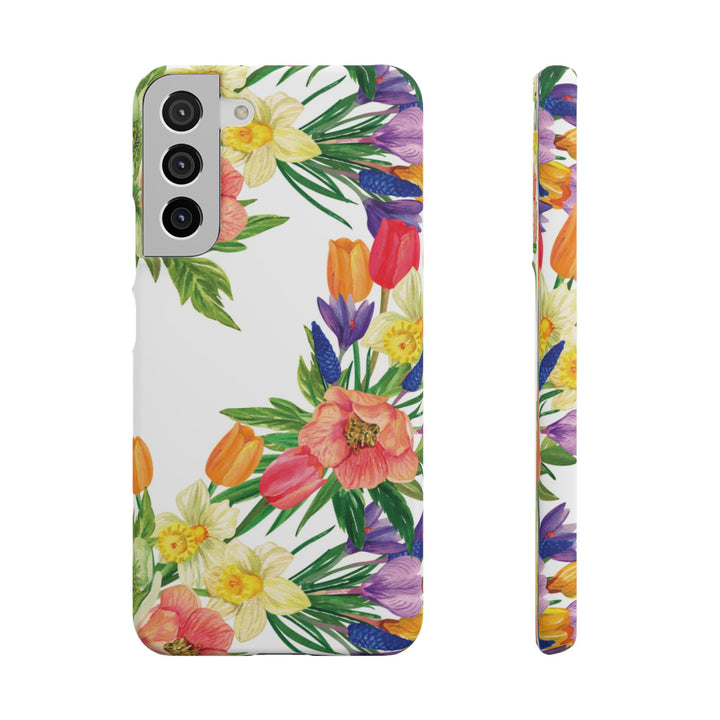 Sleek Snap Spring Summer Flowers Cute Phone Case for iPhone 16 15 14 13 12 11 X Xs Max Xr Pro Plus Samsung Galaxy S24 S23 S22 S21 S20 Ultra