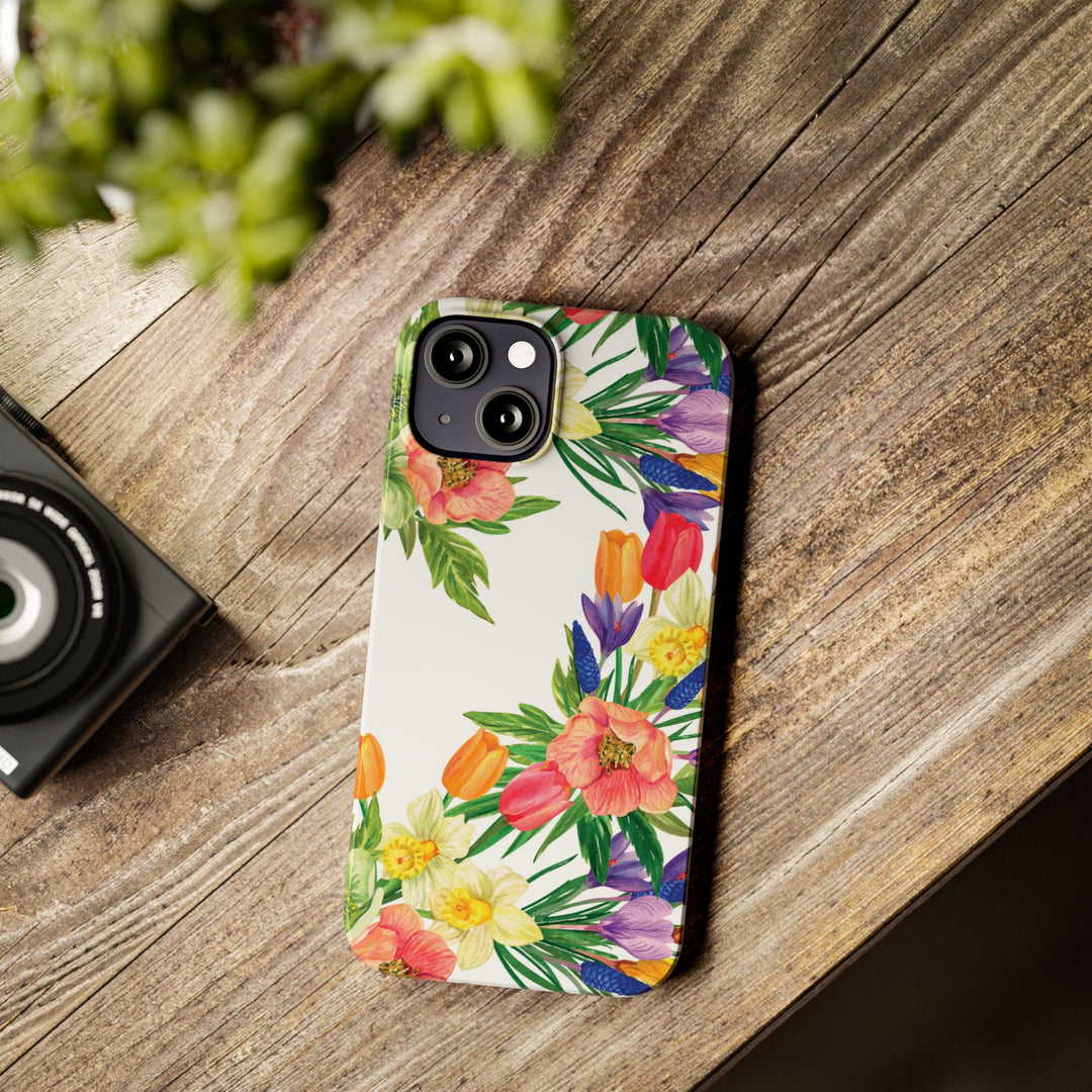 Slim Spring Flowers Gift for Her Cute Phone Cases for Iphone 16 Pro Max | iPhone 15 Case | iPhone 15 Pro Max Case, Iphone 14, 13, 12, 11, 10, 8, 7 - Studio40ParkLane