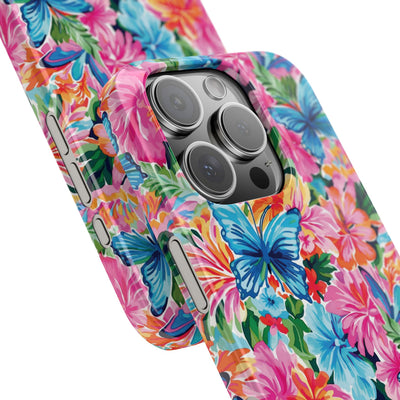 Slim Butterflies Flowers Gift for Her Cute Phone Cases for Iphone 16 Pro Max | iPhone 15 Case | iPhone 15 Pro Max Case, Iphone 14, 13, 12, 11, 10, 8, 7 - Studio40ParkLane