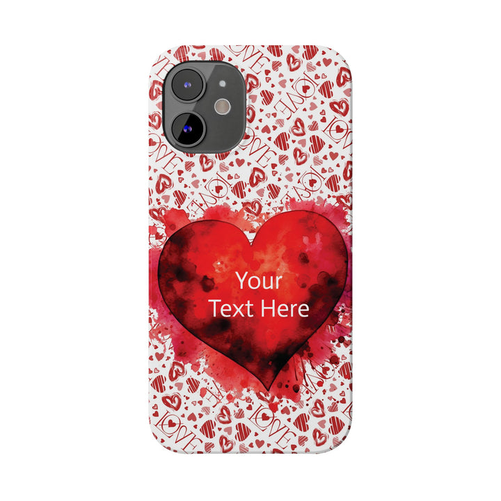 Slim Cute Phone Cases for Iphone - | iPhone 15 Case | iPhone 15 Pro Max Case, Iphone 14 Case, Iphone 14 Pro Max, Iphone 13, Valentine Hearts Love - Studio40ParkLane