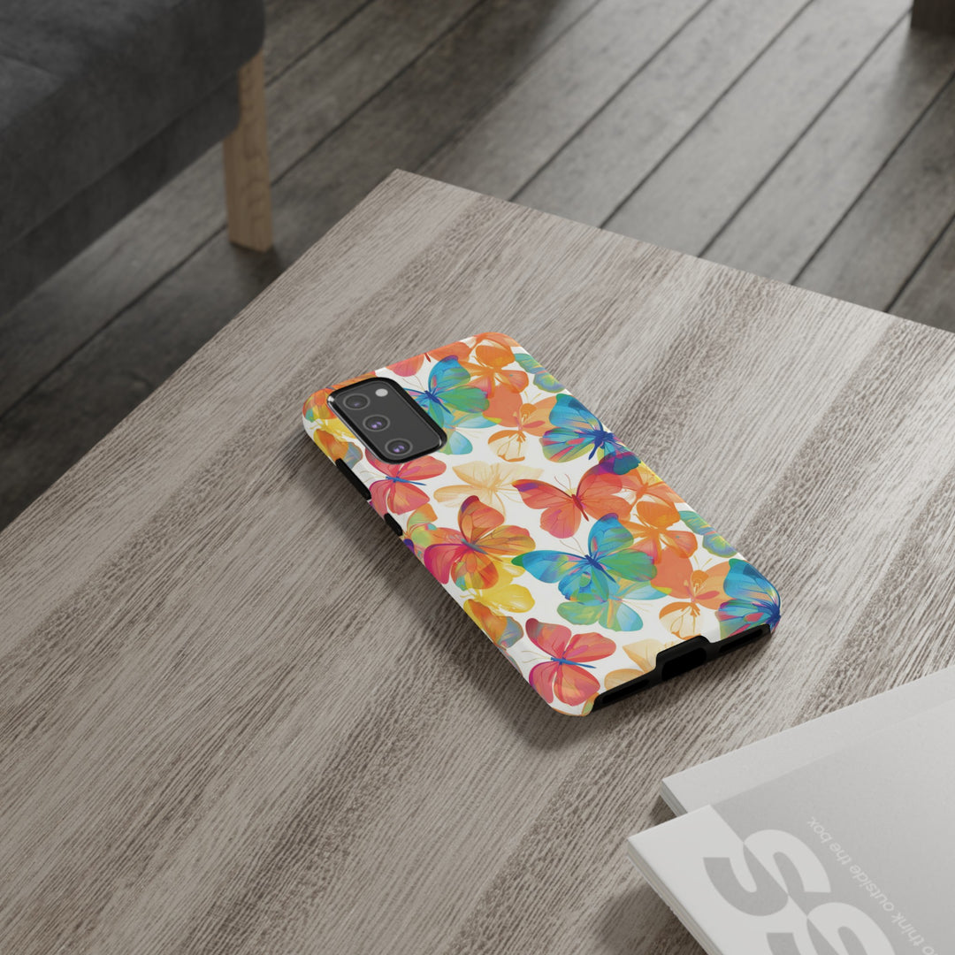 Cute Samsung Case | Cool Iphone Case | Summer Bright Butterflies, Samsung S24, S23, S22, S21, IPhone 15 Case | Iphone 14 Case, Iphone 13 Case - Studio40ParkLane
