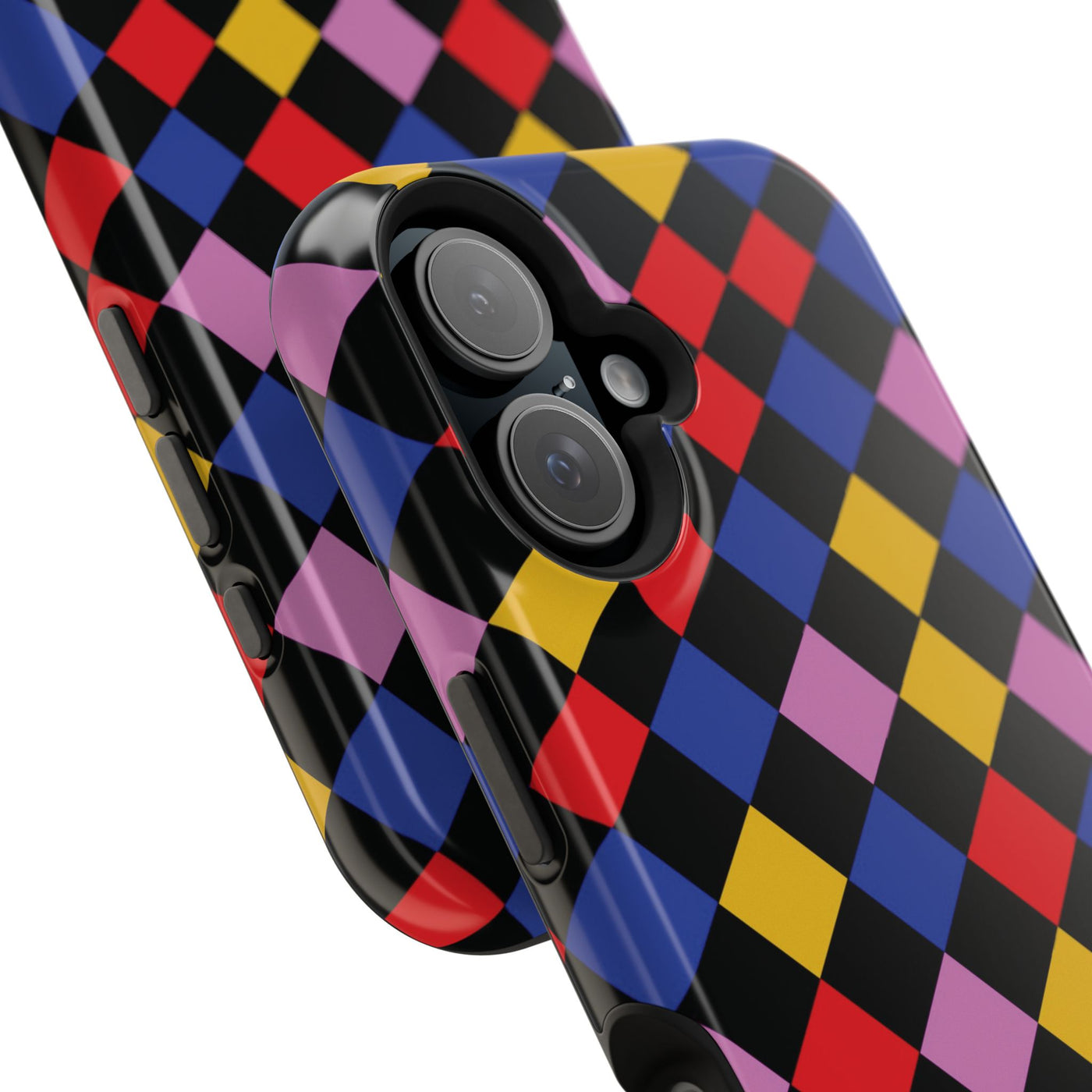 Aesthetic Colorful Checkerboard Tough Magsafe Phone Case - For iPhone 17 Pro Max iPhone 16 Pro iPhone 15 Iphone 14 Plus 13 Pro 12 11 Gift - Studio40ParkLane