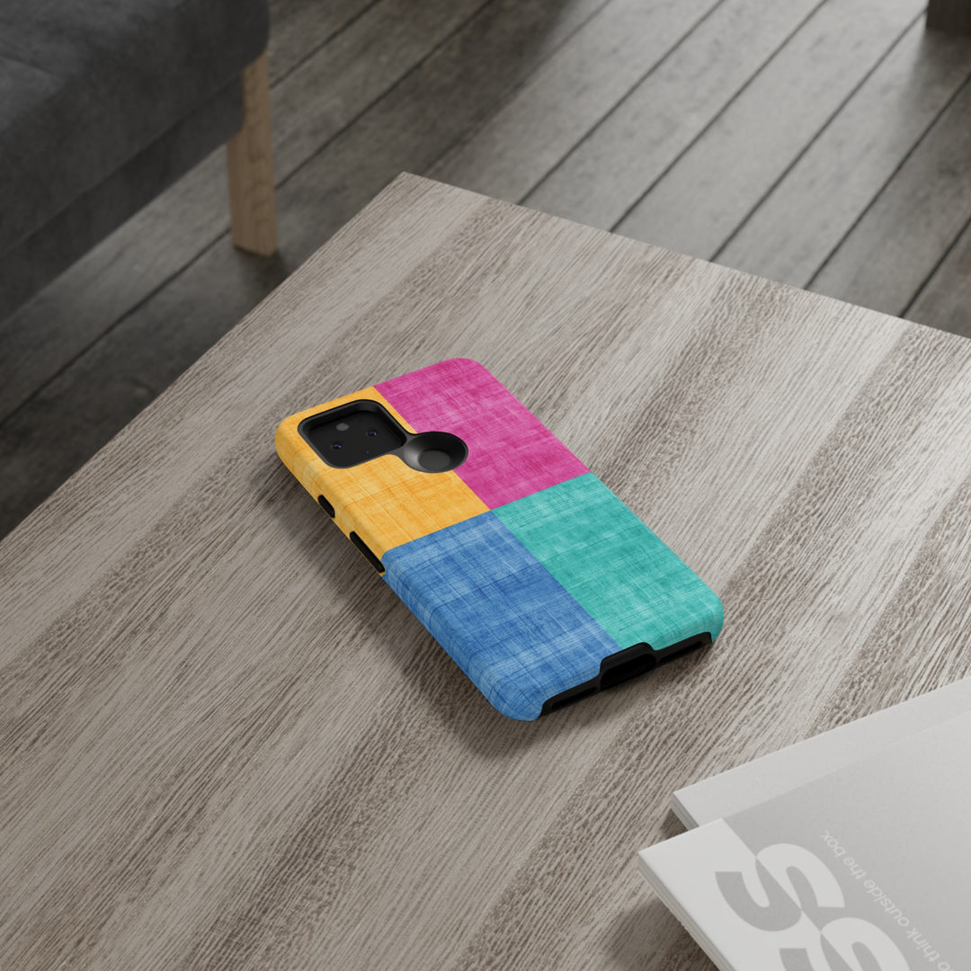 Impact Resistant, Colored Shapes, Cute Phone Cases for Samsung S24, S23, S22, S21, IPhone 15 pro Iphone 14 pro Iphone 13 IPhone 12 Iphone 11 - Studio40ParkLane