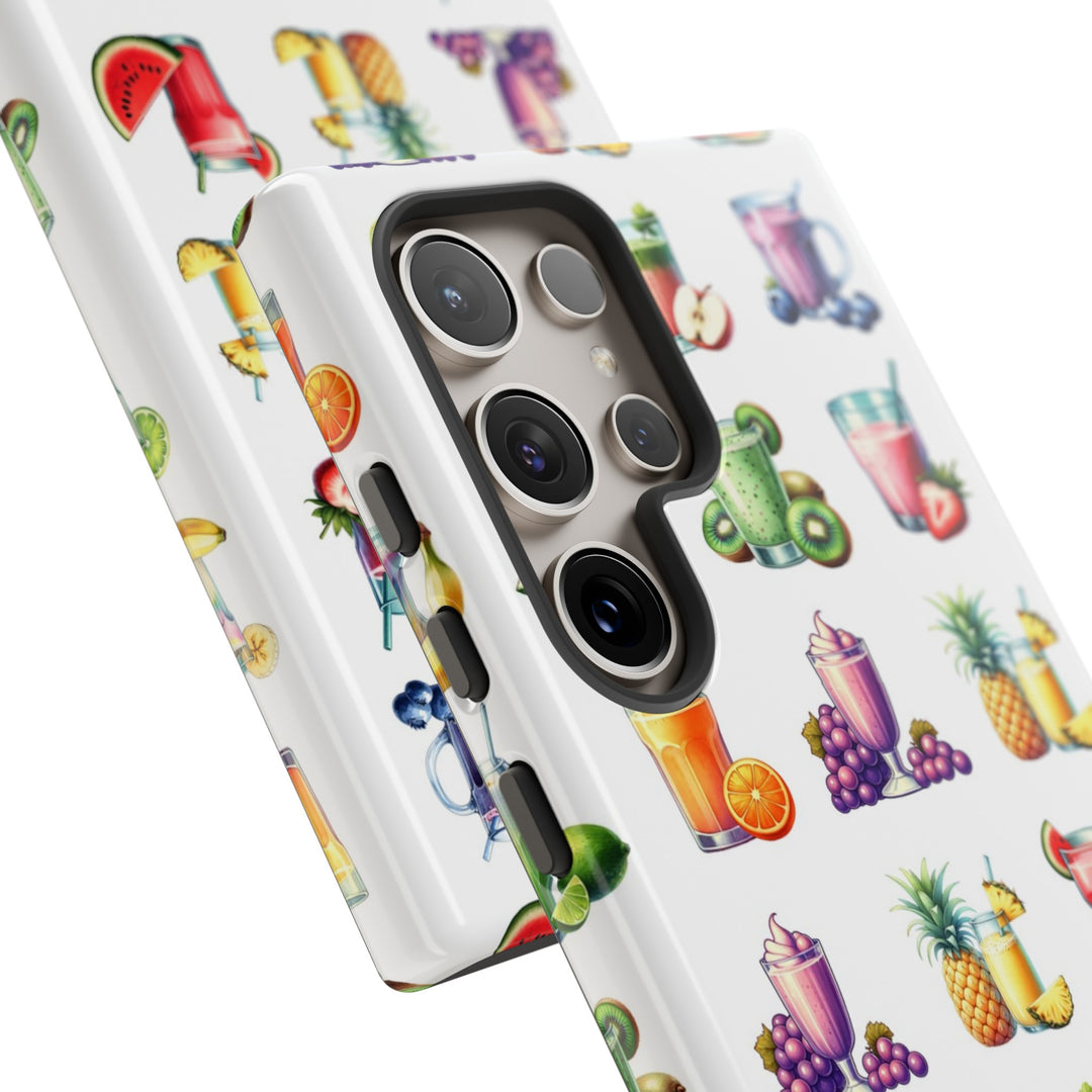 Cute Samsung Case | Cool Iphone Case | Tropical Summer Fruit Cocktail, Samsung S24, S23, S22, S21, IPhone 15 Case | Iphone 14 Case, Iphone 13 Case - Studio40ParkLane