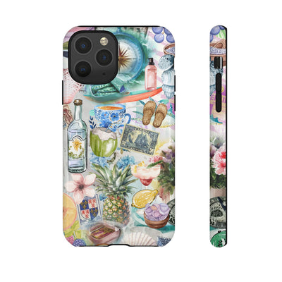 Impact Resistant, Travel Coquette Collage, Cute Phone Cases for Samsung S24, S23, S22, S21, IPhone 15 pro Iphone 14 pro Iphone 13 IPhone 12 Iphone 11