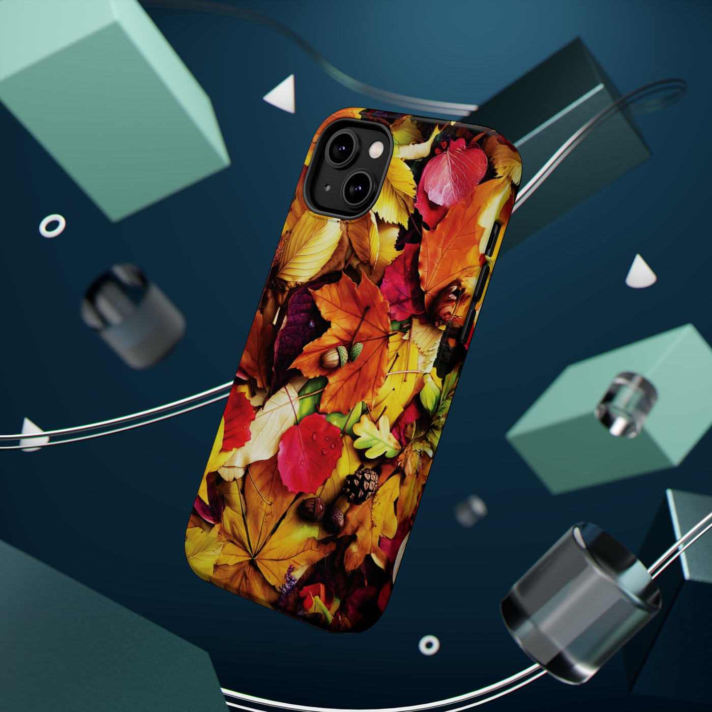 Aesthetic Tough Magsafe Fall Leaves Foliage Phone Case - For iPhone 17 Pro Max iPhone 16 Pro iPhone 15 Iphone 14 Plus 13 Pro 12 11 10 - Studio40ParkLane
