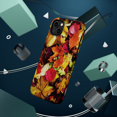 Aesthetic Tough Magsafe Fall Leaves Foliage Phone Case - For iPhone 17 Pro Max iPhone 16 Pro iPhone 15 Iphone 14 Plus 13 Pro 12 11 10 - Studio40ParkLane