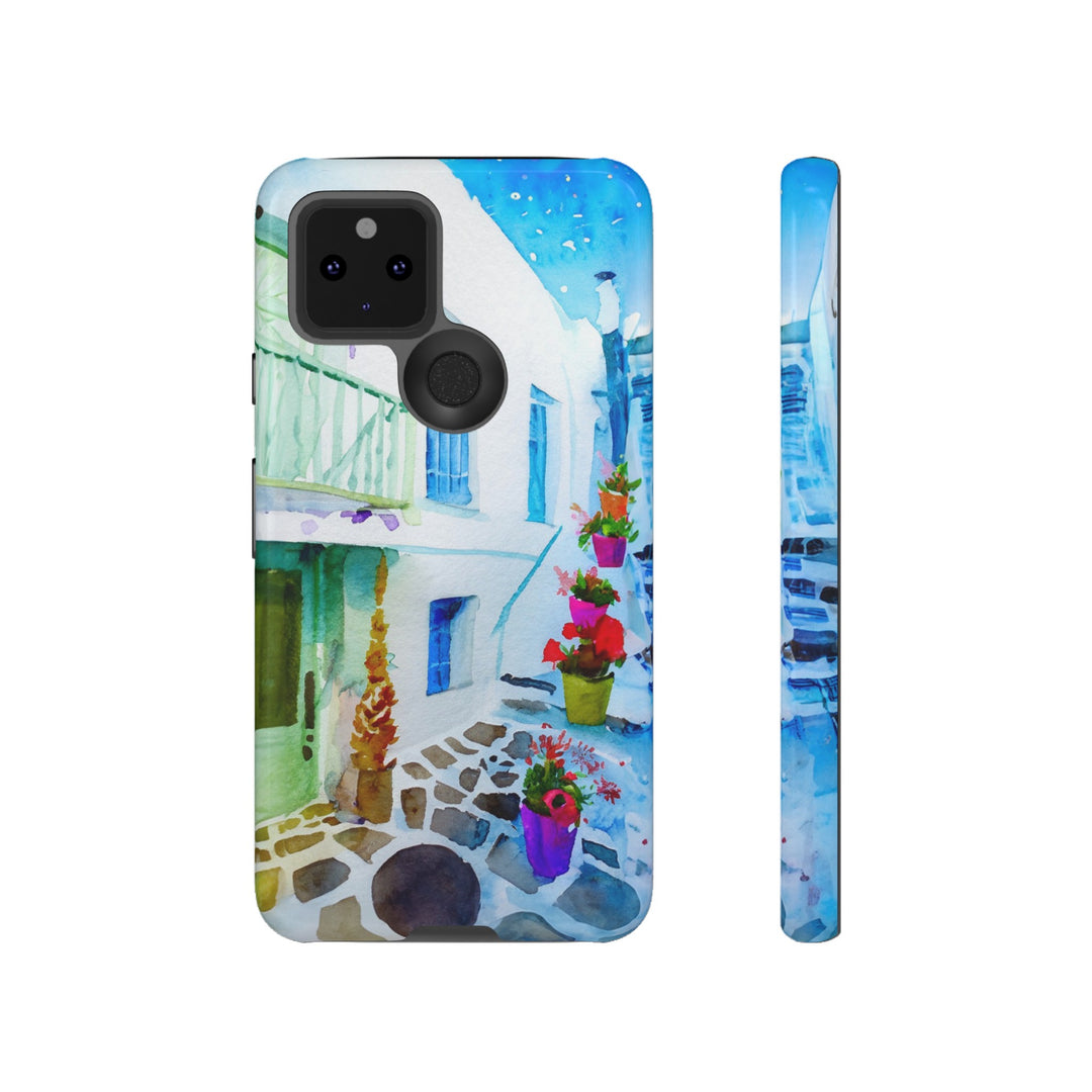 Impact Resistant, Greece House, Cute Phone Cases for Samsung S24, S23, S22, S21, IPhone 15 pro Iphone 14 pro Iphone 13 IPhone 12 Iphone 11 - Studio40ParkLane