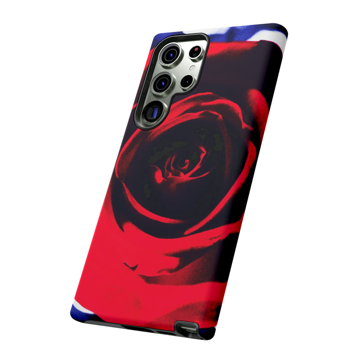 Cute Samsung Phone Case | Aesthetic Samsung Phone Case | Red Rose | Galaxy S23, S22, S21, S20 | Luxury Double Layer | Cool - Studio40ParkLane