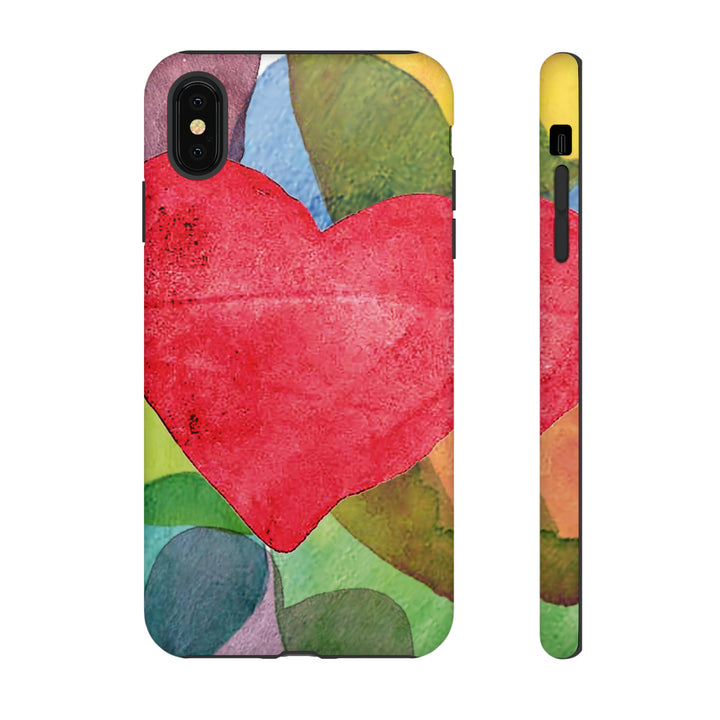 Cute IPhone Case | iPhone 15 Case | iPhone 15 Pro Max Case, Iphone 14 Case, Iphone 14 Pro Max Case IPhone Case for Art Lovers, Red Heart - Studio40ParkLane