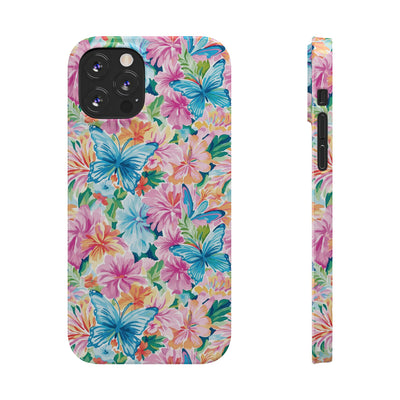 Slim Butterflies Flowers Gift for Her Cute Phone Cases for Iphone 16 Pro Max | iPhone 15 Case | iPhone 15 Pro Max Case, Iphone 14, 13, 12, 11, 10, 8, 7