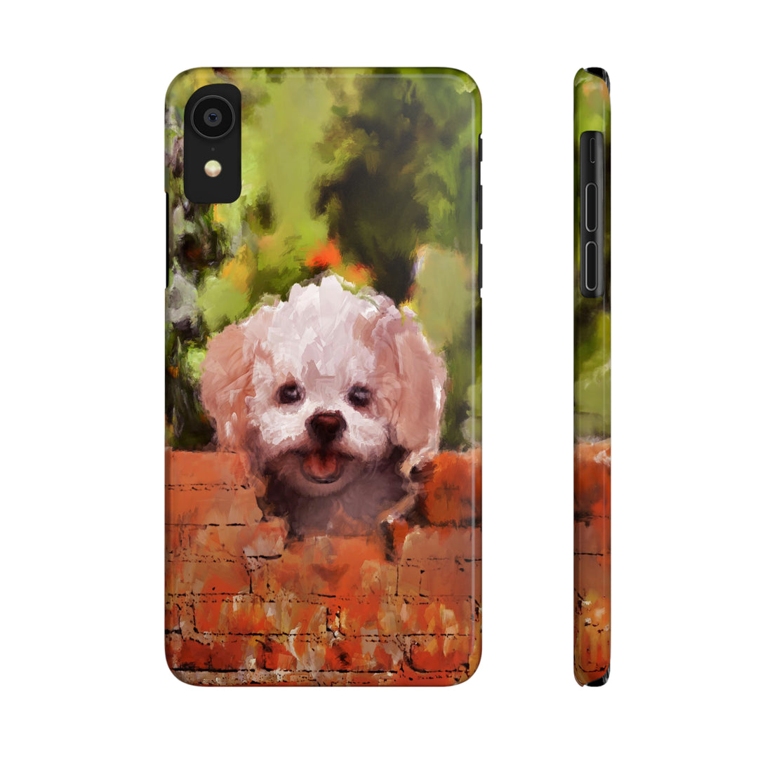 Slim Cute Phone Cases for Iphone - | iPhone 15 Case | iPhone 15 Pro Max Case, Iphone 14 Case, Iphone 14 Pro Max, Iphone 13, Bichon Frise Dog - Studio40ParkLane