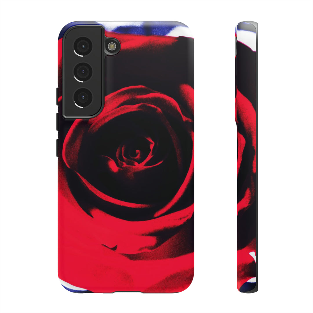 Cute Samsung Phone Case | Aesthetic Samsung Phone Case | Red Rose | Galaxy S23, S22, S21, S20 | Luxury Double Layer | Cool - Studio40ParkLane