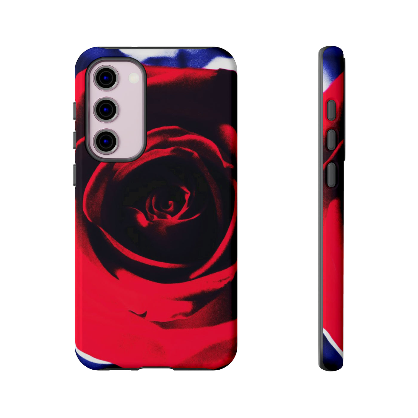 Cute Samsung Phone Case | Aesthetic Samsung Phone Case | Red Rose | Galaxy S23, S22, S21, S20 | Luxury Double Layer | Cool