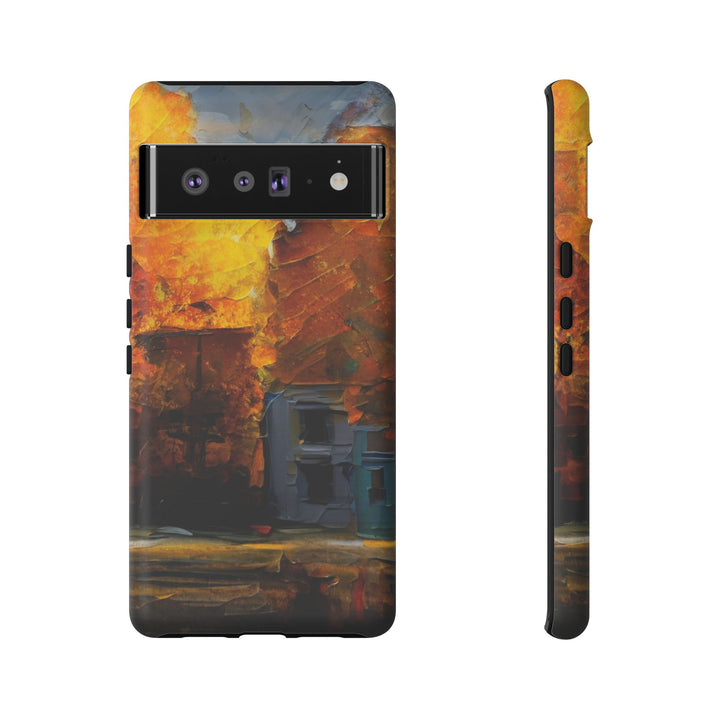 Impact Resistant, Fall Leaves Oil Painting, Cute Phone Cases for Samsung S24, S23, S22, S21, IPhone 15 pro Iphone 14 pro Iphone 13 IPhone 12 Iphone 11 - Studio40ParkLane