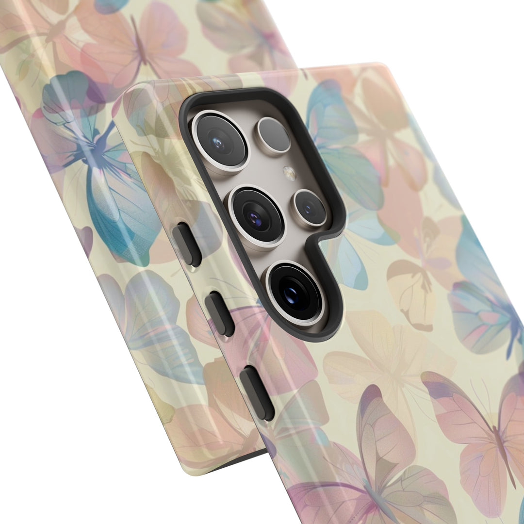 Cute Samsung Case | Cool Iphone Case | Summer Pastel Butterflies, Samsung S24, S23, S22, S21, IPhone 15 Case | Iphone 14 Case, Iphone 13 Case - Studio40ParkLane
