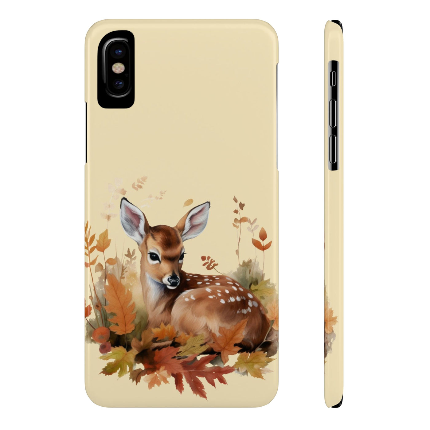 Slim Autumn Fall Deer Gift for Her Cute Phone Cases for Iphone 16 | iPhone 15 Case | iPhone 15 Pro Max Case, Iphone 14, Iphone 14 Pro Max, Iphone 13, Slim