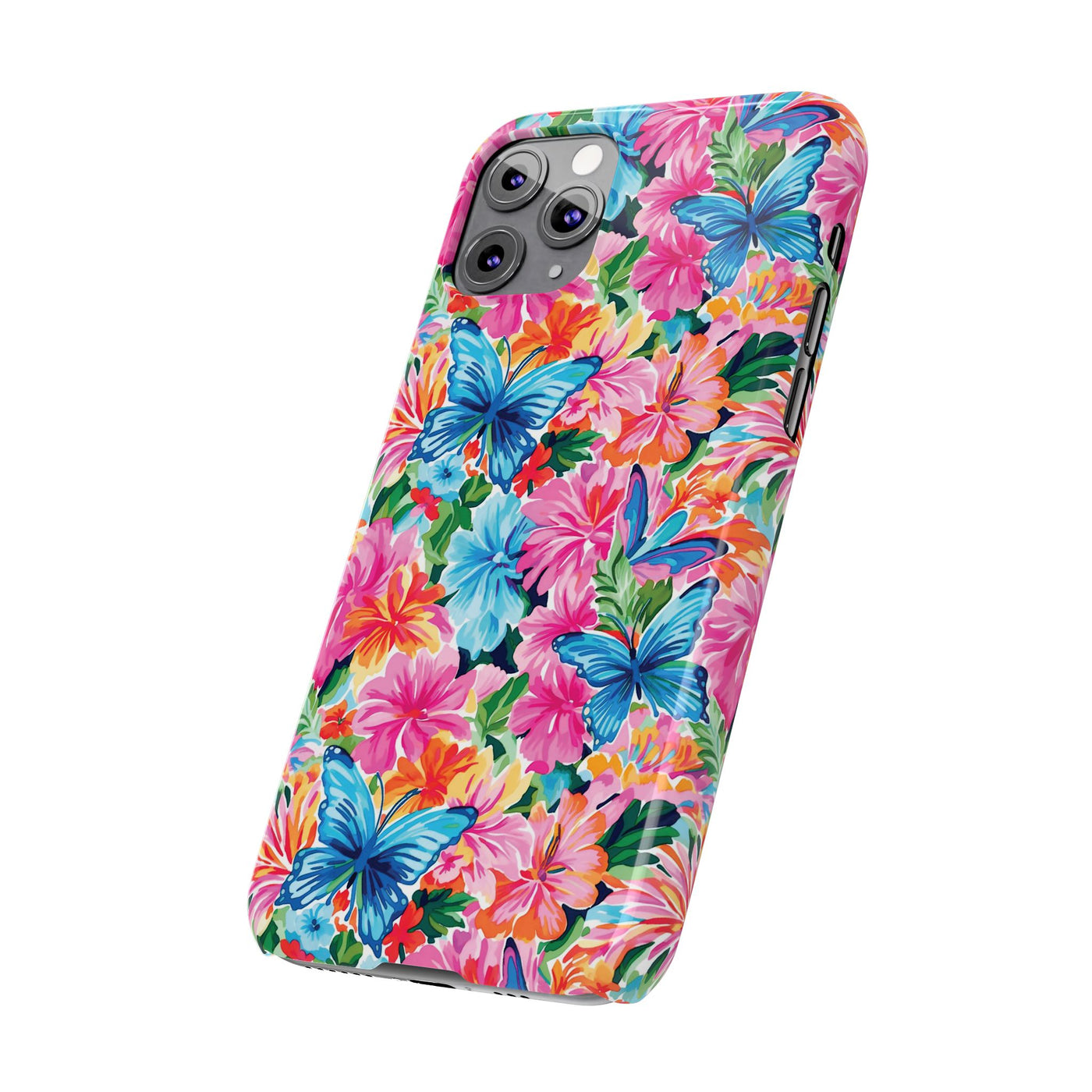 Slim Butterflies Flowers Gift for Her Cute Phone Cases for Iphone 16 Pro Max | iPhone 15 Case | iPhone 15 Pro Max Case, Iphone 14, 13, 12, 11, 10, 8, 7 - Studio40ParkLane