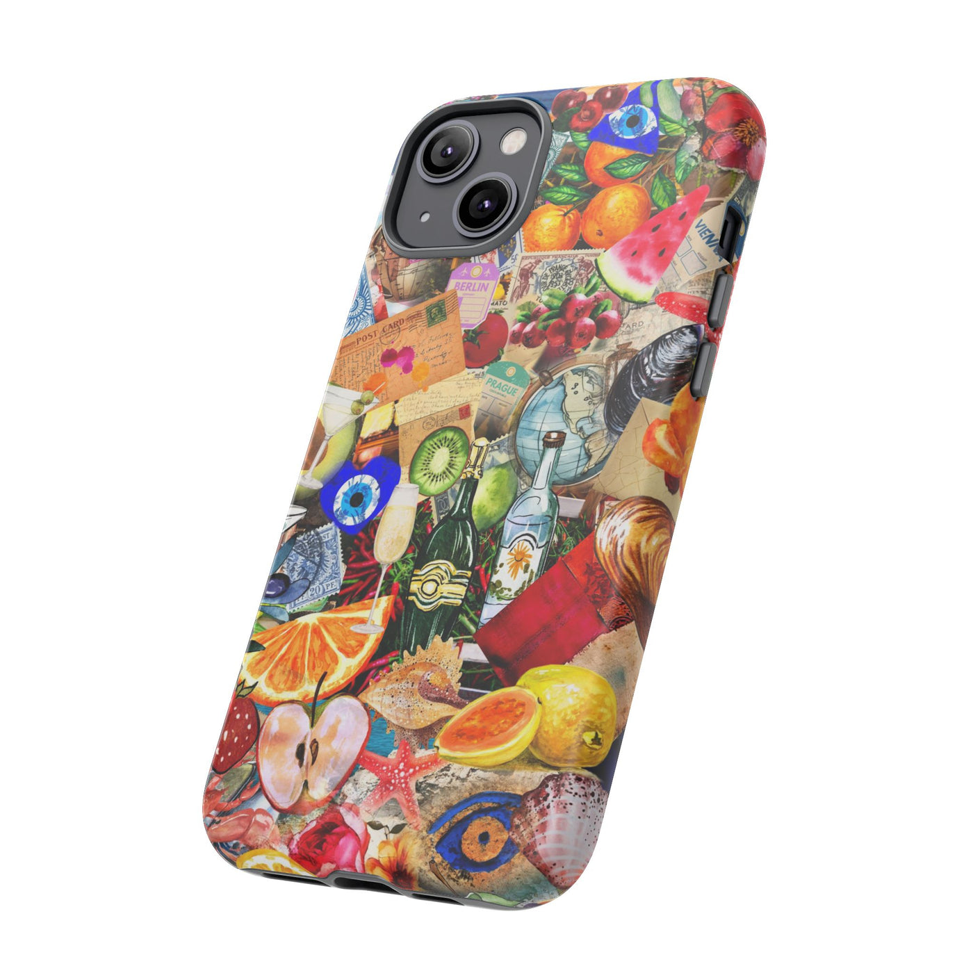 Fruity European Summer Impact Resistant Cute Phone Cases for Samsung S24, S23, S22, S21, IPhone 15 pro Iphone 14 pro Iphone 13 IPhone 12 Iphone 11