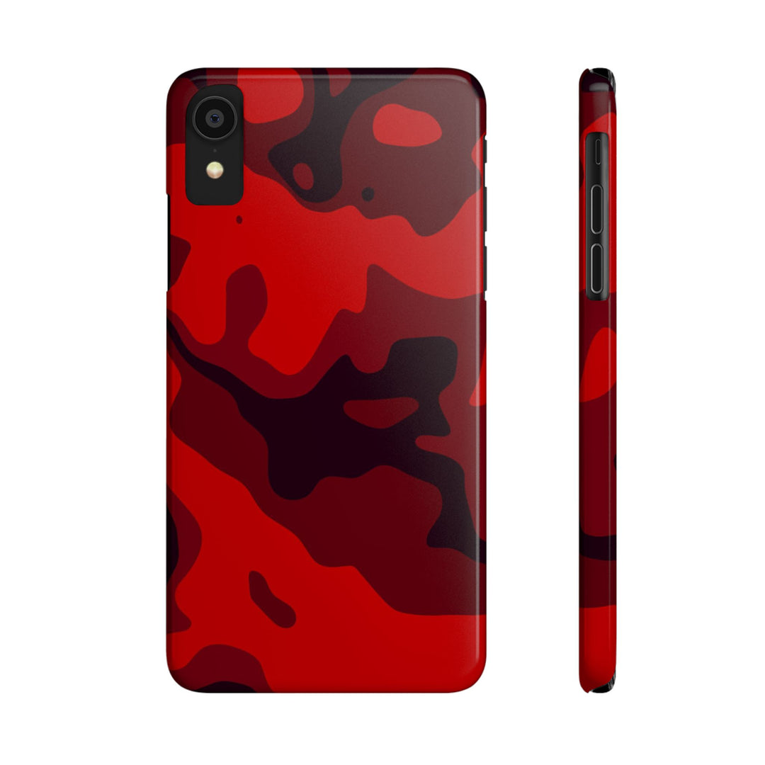 Slim Cute Phone Cases for Iphone - | iPhone 15 Case | iPhone 15 Pro Max Case, Iphone 14 Case, Iphone 14 Pro Max, Iphone 13, Red Camo Camouflage - Studio40ParkLane