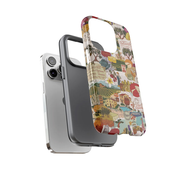 Italy Tuscany Coquette Collage Tough Premium Phone Case - For iPhone 17 Pro Max iPhone 16 Pro iPhone 15 Iphone 14 Plus 13 Pro 12 11 10 XR - Studio40ParkLane