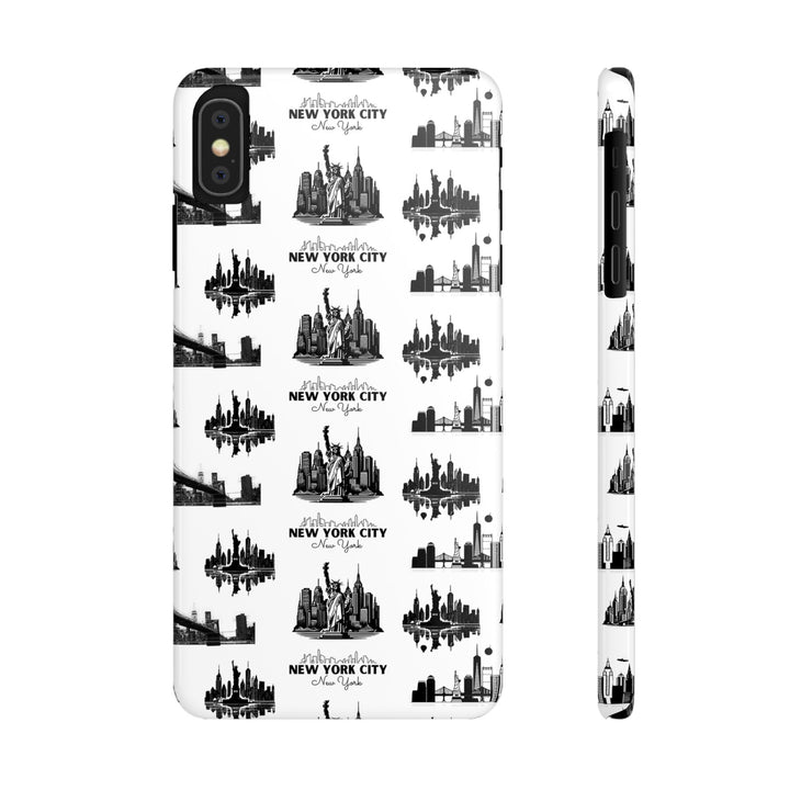 Slim New York Skyline Collage Coquette Gift for Her Cute Phone Cases for Iphone 16 Pro Max | iPhone 15 Case | iPhone 15 Pro Max Case, Iphone 14, Iphone 14 Pro Max, Iphone 13 12 11 8 7 - Studio40ParkLane